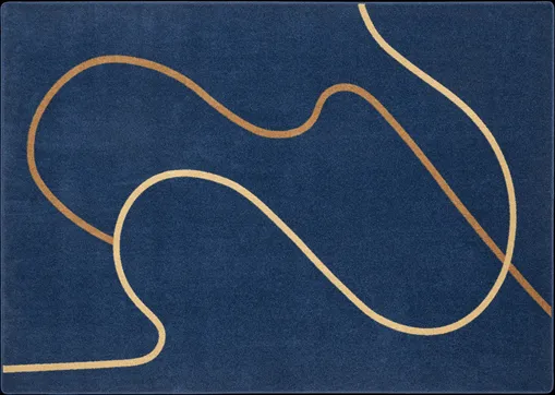 Andersen Furniture Flow Gulvtæppe 165 cm Blå